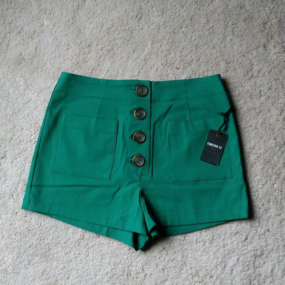 🎉5X HOST PICK🎉 F21 High Waist Short Woven